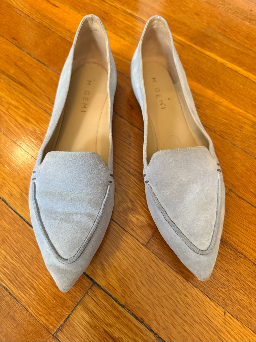 M. Gemi Suede Pointed Flats Size 40/US 9